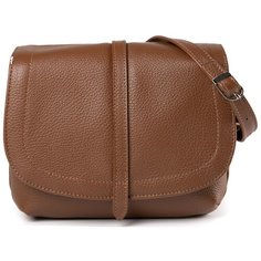 Сумка кроссбоди Afina 1069, натуральная кожа, карамель