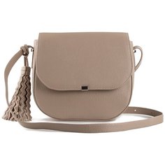 Сумка кроссбоди Afina 416, натуральная кожа, латте