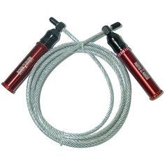 Скакалка утяжелённая Original FitTools FT-(S)KILLER-ROPE красный/сталь 300 см