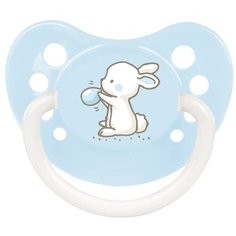 Пустышка силиконовая ортодонтическая Canpol Babies Little cuties 0-6 м, голубой
