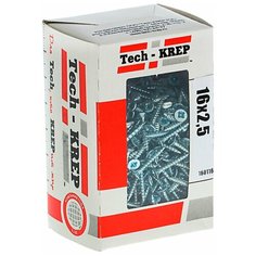 Саморезы универсальные 16х2,5 мм (500 шт) оцинкованные - коробка с ок. Tech-Kr