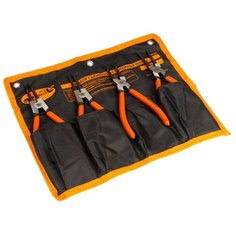 Щипцы для стопорных колец 175мм. АВТОДЕЛО комплект 4 шт. 30424 Автоdело