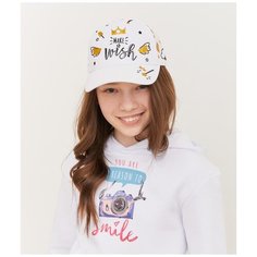 Бейсболка для девочки Totti МВ-1304, размер 54-56, белый