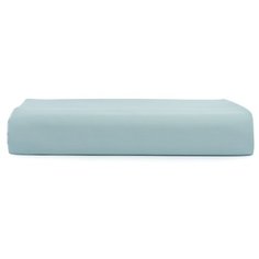 Простыня круглая на резинке из сатина голубого цвета из коллекции Essential, 75х75х20 см Tkano