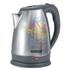 Чайник электрический Vitesse VS-172 1.7л нержавеющая сталь с декором