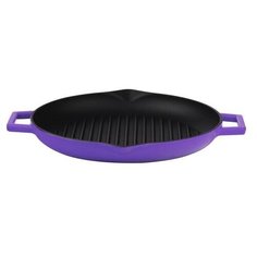 Сковорода-гриль с чугунной ручкой LAVA LV Y GT 28 K0 P 28 см, 2,16 л, фиолетовая
