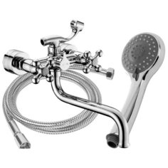 Смеситель с душевой лейкой KAISER Carlson Lux 11255 хром