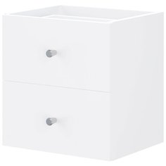 Элемент встраиваемый с 2 ящиками для стеллажа Polini Home Smart, белый