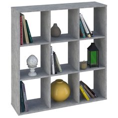 Стеллаж Polini Home Smart Кубический 9 секции, бетон