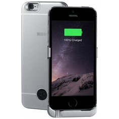 Чехол-аккумулятор INTERSTEP Metal battery case для iPhone 5/5S/SE space gray