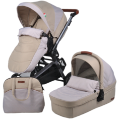Универсальная коляска Farfello Zuma Duo Comfort (2 в 1), бежевый