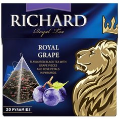 Чай черный Richard Royal grape в пирамидках, 20 шт.