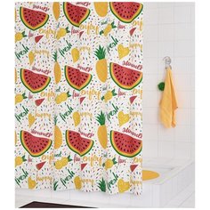 Штора для ванных комнат RIDDER Fruits цветной 180*200