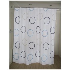 Штора для ванных комнат RIDDER Ring цветной 180*200, Aqm