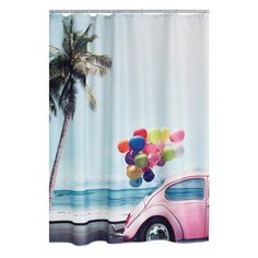 Штора для ванных комнат RIDDER Palms and Balloons цветной 180*200