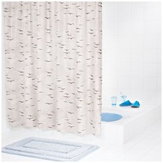 Штора для ванных комнат RIDDER Sylt бежевый/коричневый 180*200