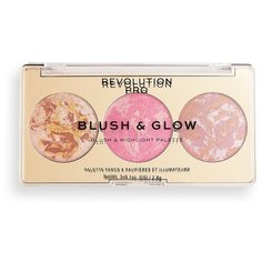 REVOLUTION Набор для лица 3 В 1 Blush & Glow Rose Glow