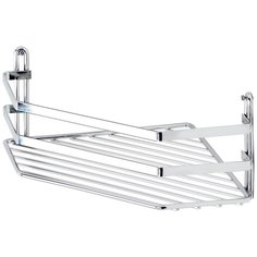 Полка в ванную угловая ES077 1 ярус 20*20*10 хром Tekno Tel