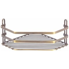 Полка в ванную угловая ES077A 1 ярус 20*20*10 бронзовый Tekno Tel