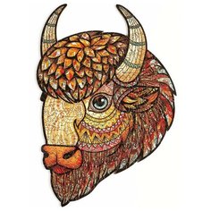 Деревянный пазл «Американский бизон» 22 x 33 см Puzzle Wood
