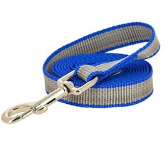 Поводок для собак КАСКАД Капрон усиленный синий 5 м 20 мм
