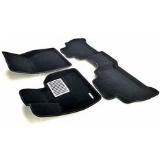 Комплект ковриков салона EuroMat 3d EM3D-001214 3 шт. черный