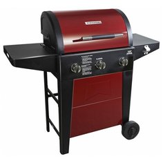 Газовый 3-х комфорочный гриль Forester эмалевое покрытие решетки-гриль, полка для газового баллона