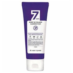 May Island 7 Days Secret 4D Collagen Cleansing Foam Пенка для умывания с коллагеном, 150 мл