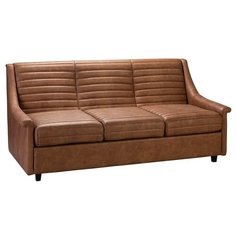 Диван R-Home Loft размер: 185х86 см, обивка: искусственная кожа, браун