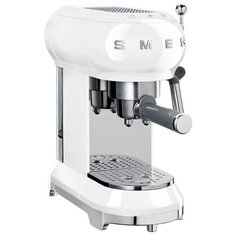 Кофеварка рожковая smeg ECF01, белый