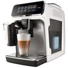 Кофемашина Philips EP3243 Series 3200 LatteGo, серебристый/белый