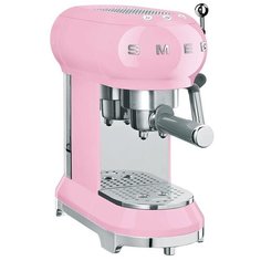Кофеварка рожковая smeg ECF01, розовый