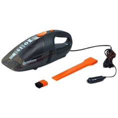 Пылесос автомобильный Daewoo Power Products DAVC100, черный/оранжевый