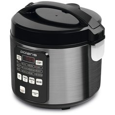 Мультиварка Polaris PMC 0593AD, нержавеющая сталь/черный