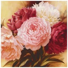 Картина по номерам "Оттенки розового", 30x30 см Molly