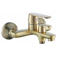 Diadonna Смеситель для ванны латунный с литым изливом и душевой лейкой, антикварная бронза