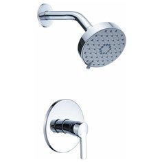 Diadonna Встраиваемый смеситель для ванны (душевая система) латунный с верхним душем, хромированный