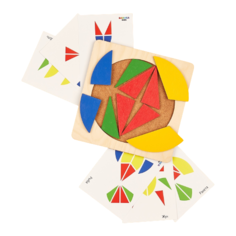 Головоломка "Круг" с карточками Raduga Kids