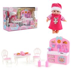 Пупс Veld co 107683 с аксессуарами, красный