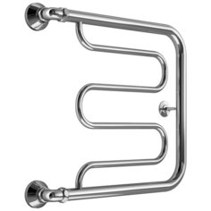 Маргроид Полотенцесушитель водяной Е-образный с боковым подключением нержавеющая сталь, Вид 26 60*50 см