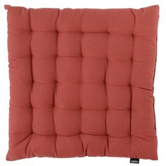 Подушка на стул из хлопка терракотового цвета из коллекции Prairie, 40х40 см Tkano