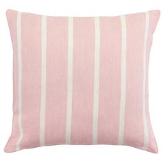 Чехол на подушку декоративный в полоску цвета пыльной розы из коллекции Essential, 45х45 см Tkano