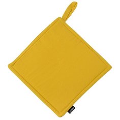 Прихватка из хлопка горчичного цвета из коллекции Prairie, 22х22 см Tkano