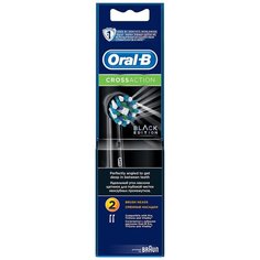 Насадка Oral-B CrossAction для электрической щетки, черный, 2 шт.