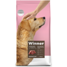 Сухой корм для собак Winner говядина 10 кг (для крупных пород)