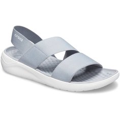 Сандалии Crocs LiteRide Stretch Sandal , размер 37(W7) , light gray/white