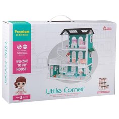 Игровой набор ABtoys Модульный домик (собери сам), 8 секций. Мини-куколки с питомцами и их домиками,