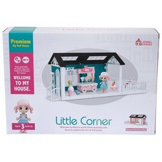 Игровой набор ABtoys Модульный домик (собери сам), 3 секции. Мини-кукла в гардеробной комнате, в наб