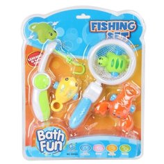 Игрушка для ванной. Рыбалка: удочка, сачок, держатель и 3 фигурки морских обитателей Junfa Toys