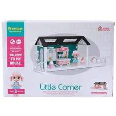 Игровой набор ABtoys Модульный домик (собери сам), 3 секции. Мини-кукла с питомцами и их домиками, в